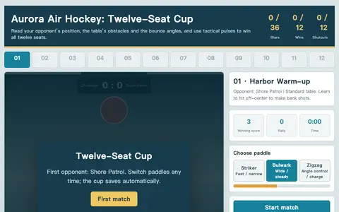 Aurora Air Hockey: Twelve-Seat Cup