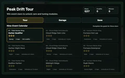 Peak Drift Tour