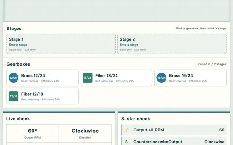 Gear Calibrator: Twelve Clock Movements
