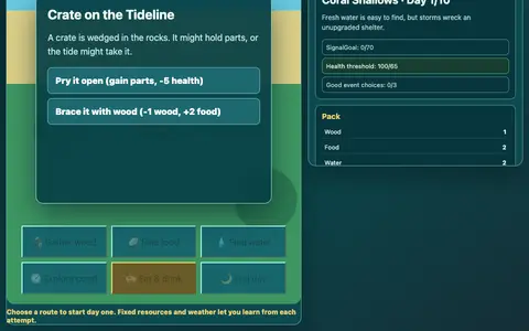 Ten Days Stranded: Island Survival