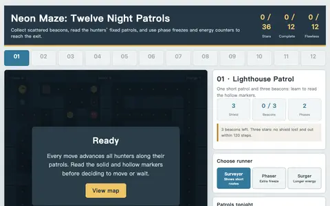 Neon Maze: Twelve Night Patrols