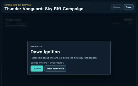 Thunder Vanguard: Sky Rift Campaign